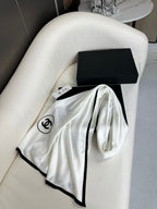 CC Scarf 200 CM In White Cashmere And Silk 419964