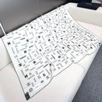 CC Square Scarf 140 CM In White Cashmere Silk  422703