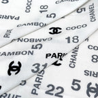CC Square Scarf 140 CM In White Cashmere Silk  422703