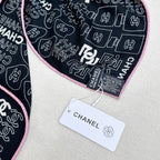 CC Square Scarf 140 CM In Black Silk 424551