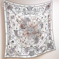 HM  Creative Origins Scarf 135CM White Cashmere Silk 969434