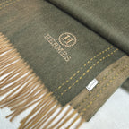 HM Scarf 190 CM Dark Green Wool 969437