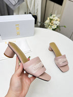 cd dway 45 pink canvas calfskin