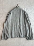 Miu Miu 25 Jacket Grey Wool Mix Cotton