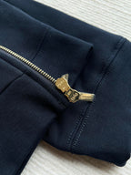 Miu Miu 25 Drawstring Jacket Navy Blue Cotton