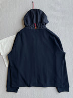 Miu Miu 25 Drawstring Jacket Navy Blue Cotton