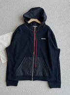 Miu Miu 25 Drawstring Jacket Navy Blue Cotton