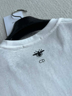 CD 25 Butterfly Short-sleeved T-shirt White