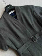 CD 25 Dress Black Gray Polyester Cotton