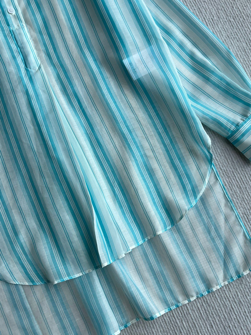 CD 25 Striped Shirt Blue Cotton