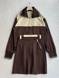 Miu Miu 25 Winter Set Brown Mix Beige Viscose