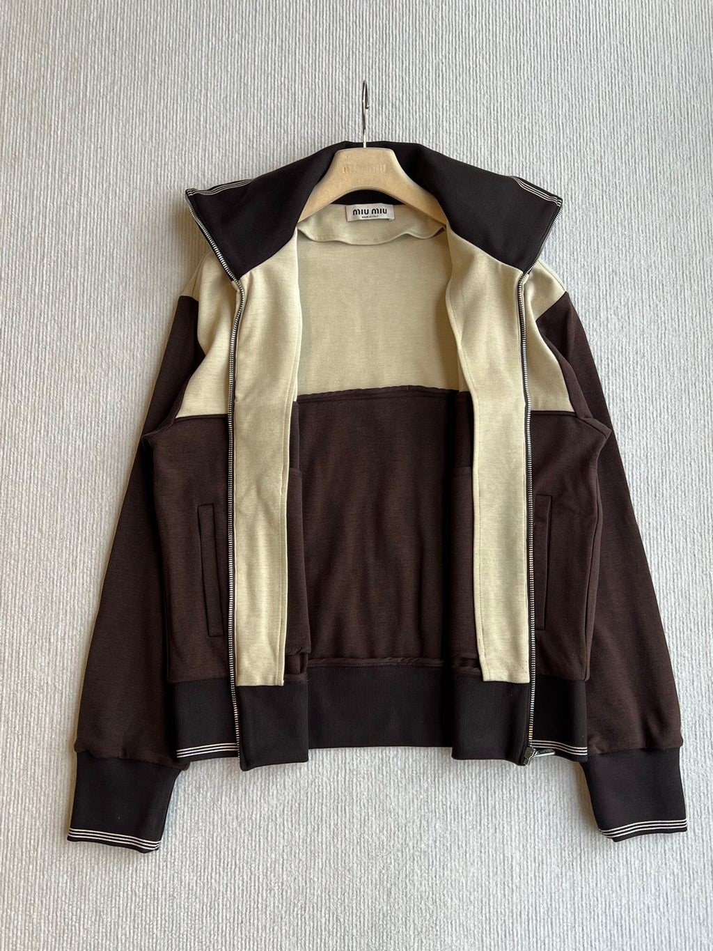 Miu Miu 25 Winter Set Brown Mix Beige Viscose