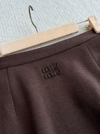 Miu Miu 25 Winter Set Brown Mix Beige Viscose