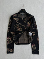 CC 25 Long-sleeved Shirt Black Metalised Fiber Cupro