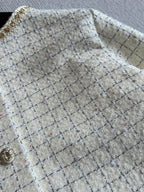 CC 25 Two-way Jacket White Wool Silk