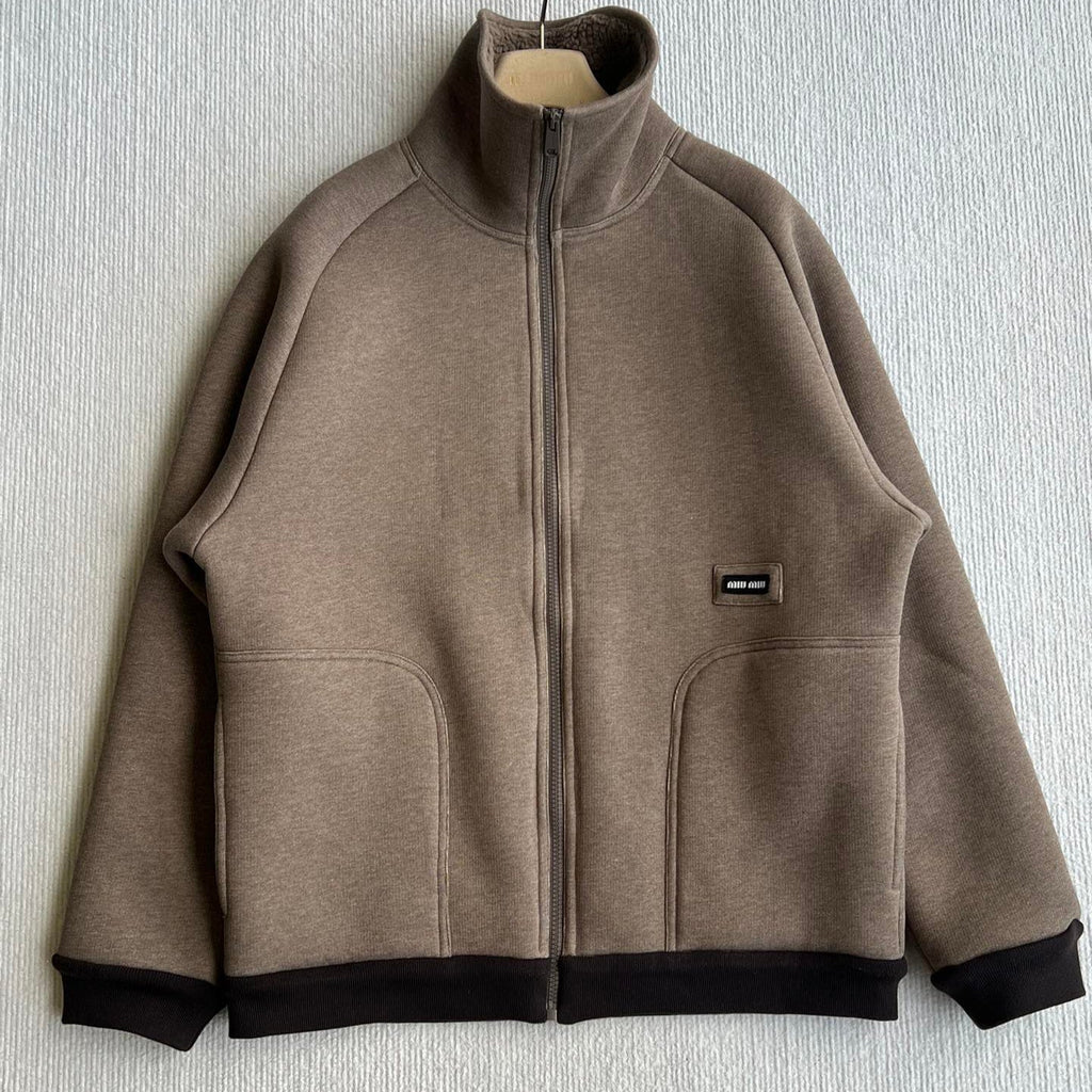 Miu Miu 25 Jacket Dark Brown Polyester 300164