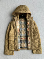 Bur 25 Quilted Jacket Dark Beige Polyester 300087