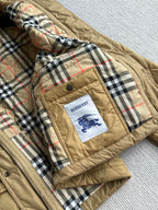 Bur 25 Quilted Jacket Dark Beige Polyester 300087