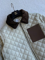 Loewe 2025 Jacket Cream Brown Cotton Polyester 325274