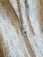CD 25 Monogram Hoodie Light Beige Polyester