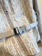 CD 25 Monogram Hoodie Light Beige Polyester