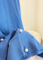 CD 25 Set Cardigan Vest Dark Blue Wool