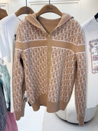 CD 25 Hooded Jacket Nude Beige 2 Sides Cashmere
