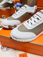 HM Bouncing Sneaker Matcha Grey Fabric with Suede 206304
