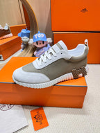 HM Bouncing Sneaker Matcha Grey Fabric with Suede 206304