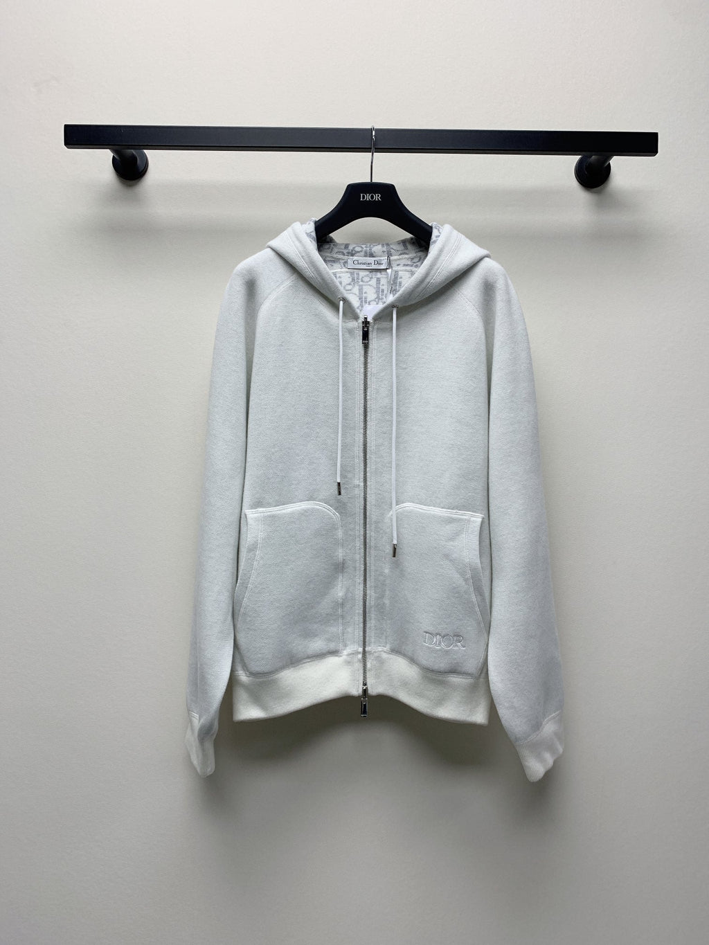 CD 25 Double-Sided Knitted Hooded Jacket 293319