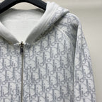CD 25 Double-Sided Knitted Hooded Jacket 293319