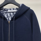 CD 25 Double-Sided Knitted Hooded Jacket 293319
