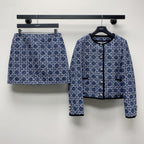 CD 25 Striped Button-Down Crew Neck Set 261599