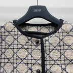 CD 25 Plaid Jacket Set Beige Mix Black 261589