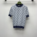 GUCCI SHORT-SLEEVE KNIT TOP 257394