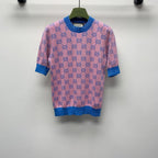 GUCCI SHORT-SLEEVE KNIT TOP 257395