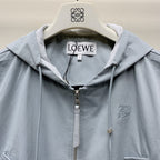 Loewe 25 Hooded Jacket Set Dusky Blue Polyester 274362