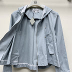 Loewe 25 Hooded Jacket Set Dusky Blue Polyester 274362