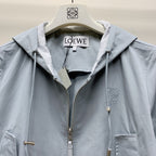 Loewe 25 Hooded Jacket Set Dusky Blue Polyester 274362