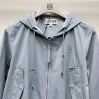 Loewe 25 Hooded Jacket Set Dusky Blue Polyester 274362