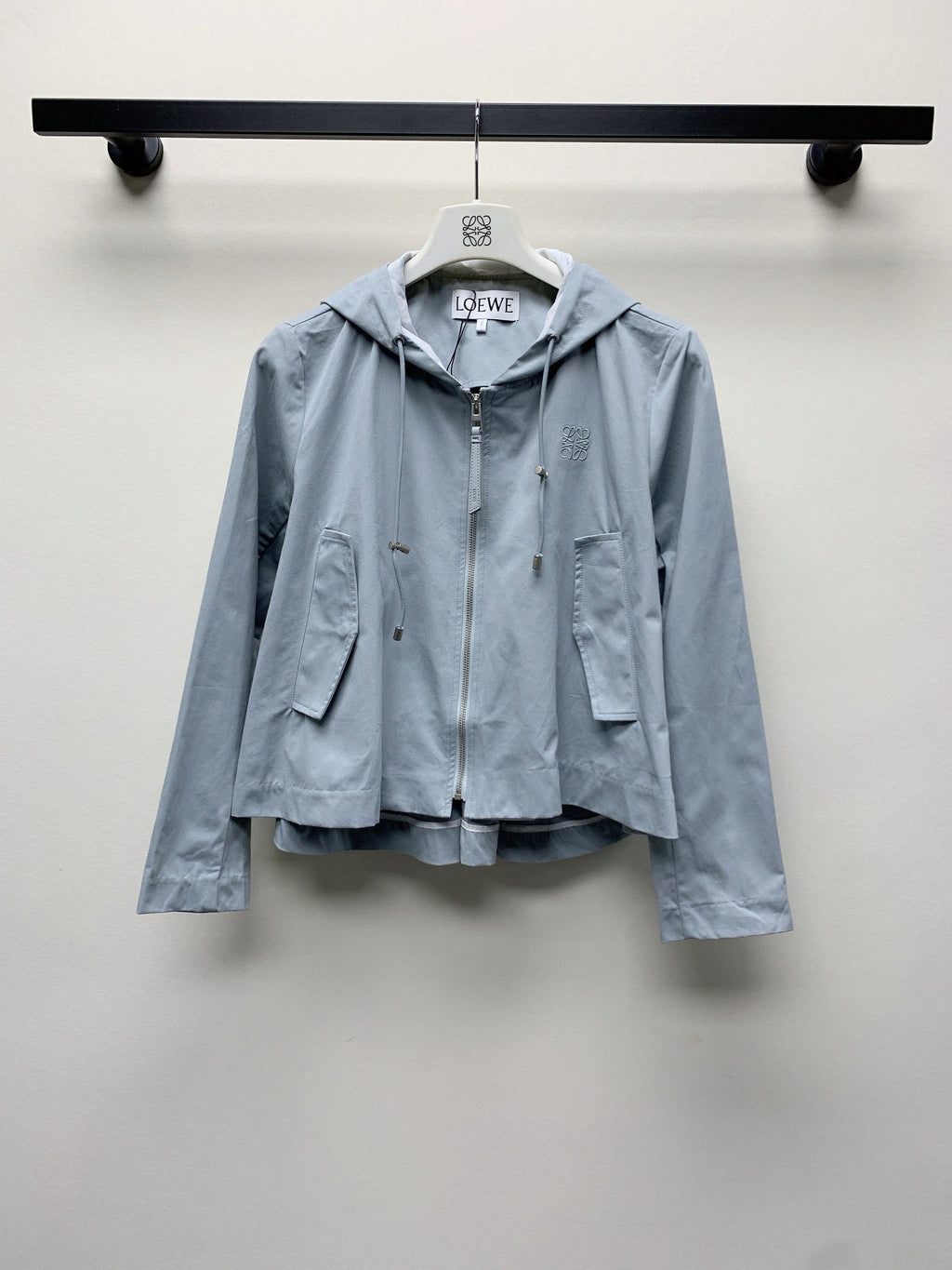 Loewe 25 Hooded Jacket Set Dusky Blue Polyester 274362