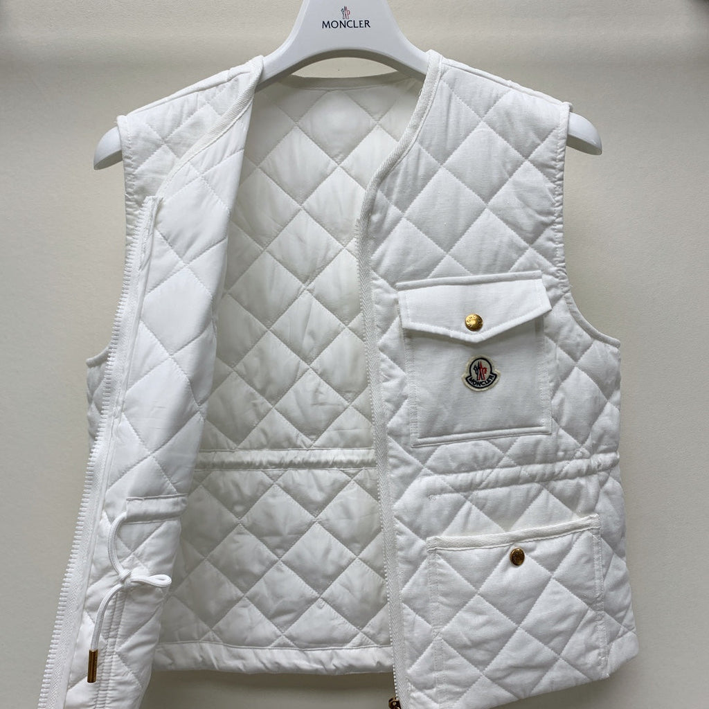 Moncler 25 Plaid Vest Polyester 281618