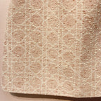 CD 25 Beige Diamond Pattern Dress Set 296152