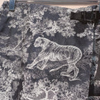 CD 25 Jungle Animal Print Skirt Polyester 293344