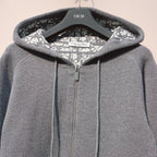 CD 25 Double-Sided Knitted Hooded Jacket 293319