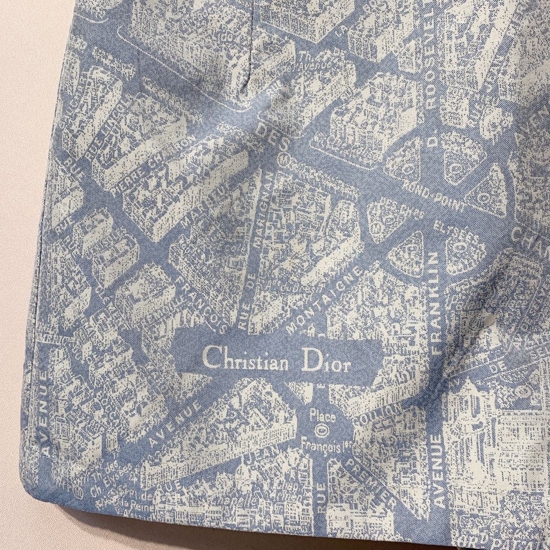 CD 25 City Map Patterned Skirt Polyester 296091