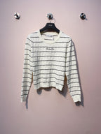 CD 25 Sweater Black And White Wool 301579