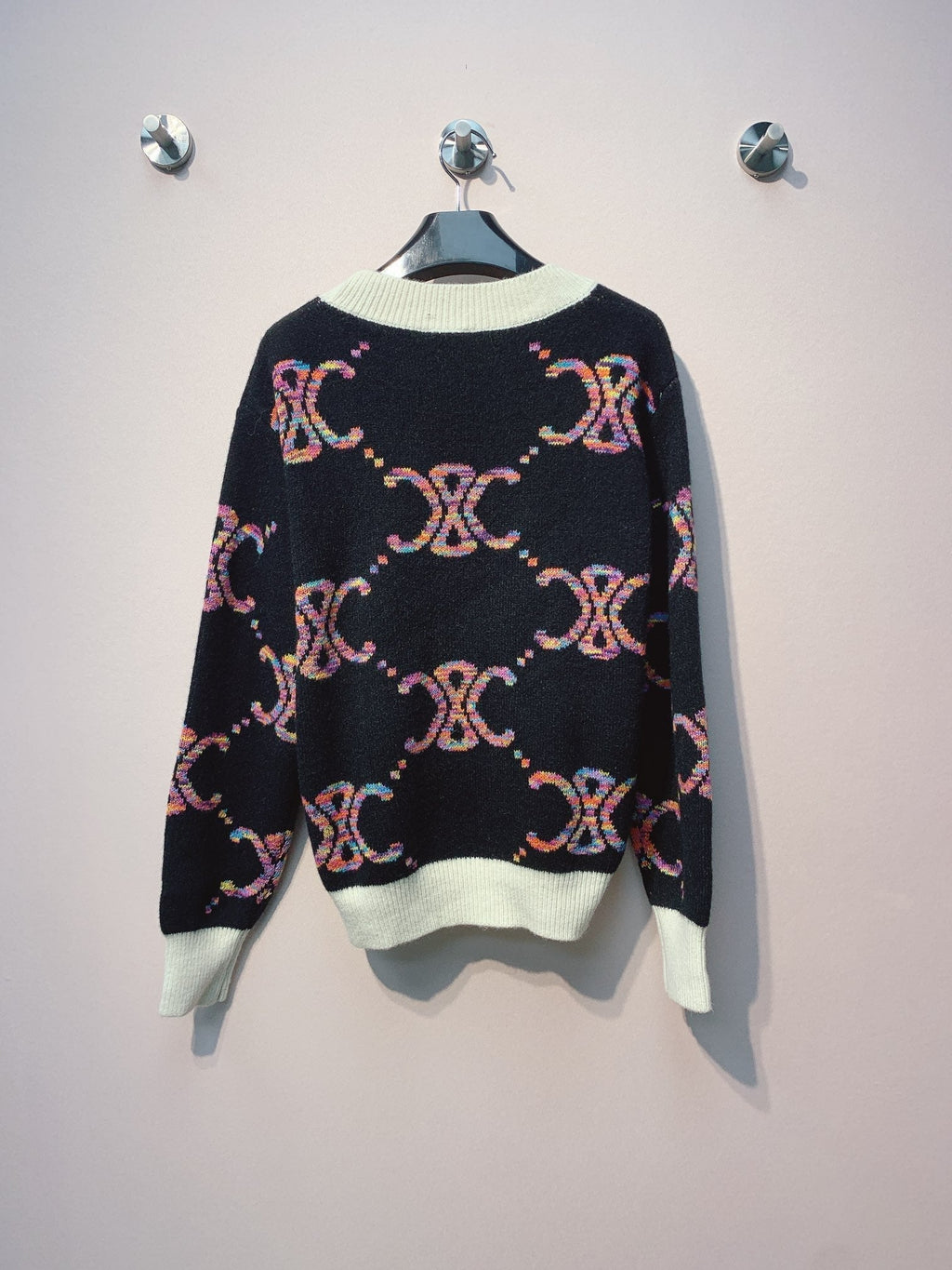 Celine 25 Cardigan Multicolor Wool 301603
