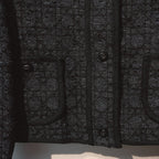 CD 25 Plaid Jacket Black Wool Cashmere 320978