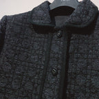 CD 25 Plaid Jacket Black Wool Cashmere 320978
